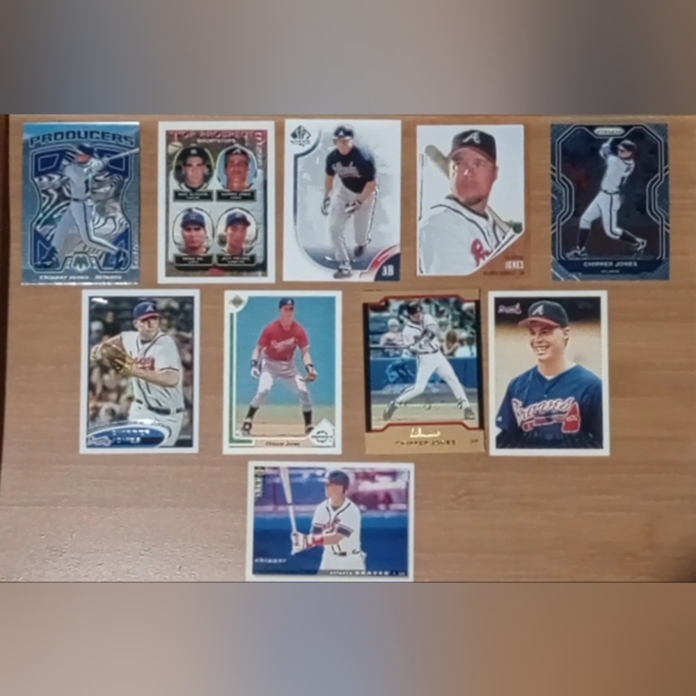 Chipper Jones Baseball Card Lot